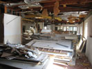 2nd floor back office during demolition